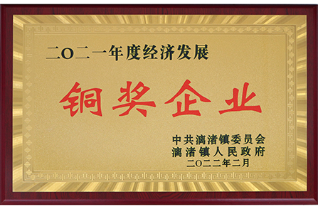 漓渚镇2021年度经济发展铜奖